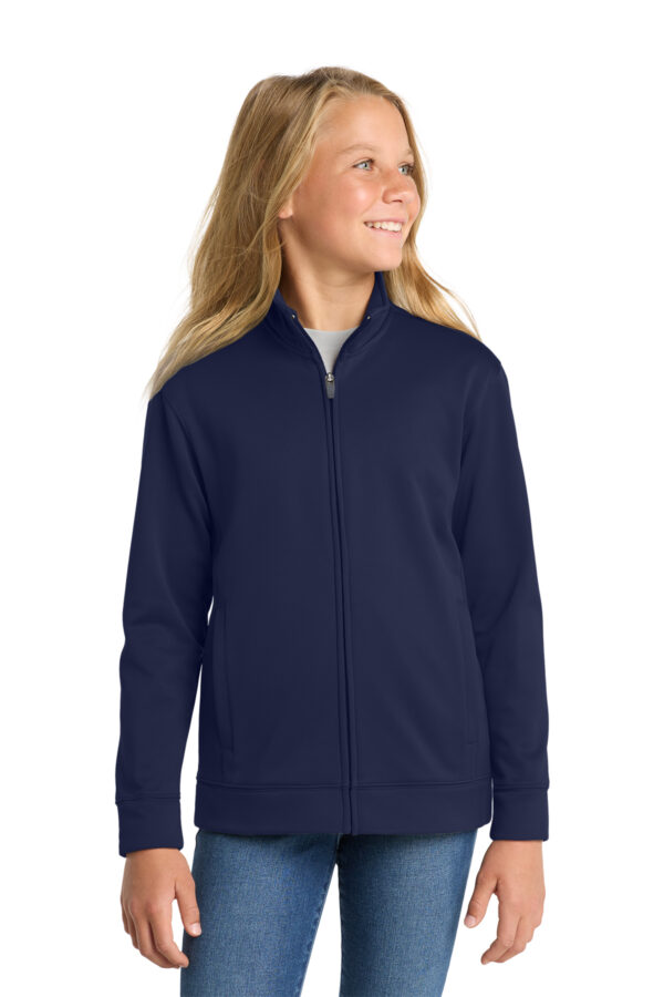 Sport-Tek Youth Sport-Wick Fleece Full-Zip Jacket YST241