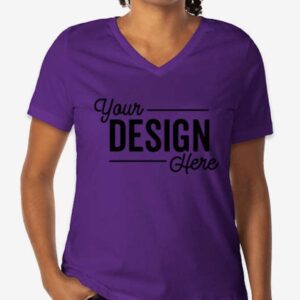 Bella + Canvas Womens Jersey Short Sleeve V Neck Tee (6005) – Custom by Under My Hand
