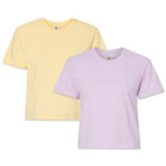 Comfort Colors Women's Crewneck Boxy T-shirt blank apparel front view