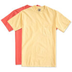 Comfort Colors 100% Cotton Pocket T-shirt blank apparel front view