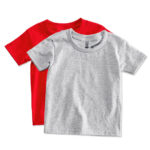 Gildan Toddler 100% Cotton T-shirt blank apparel front view