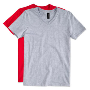 Gildan Softstyle Jersey V-Neck T-shirt blank apparel front view