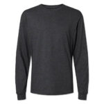 Gildan Softstyle Long Sleeve Jersey Blend T-Shirt blank apparel front view