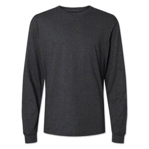 Gildan Softstyle Long Sleeve Jersey Blend T-Shirt blank apparel front view