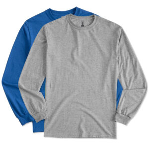 Gildan DryBlend 50/50 Long Sleeve T-shirt blank apparel front view