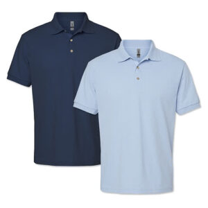 Gildan DryBlend 50/50 Jersey Polo blank apparel front view