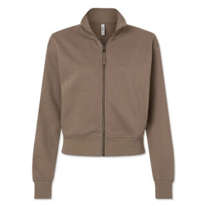 American Apparel Women's Heavyweight French Terry Full Zip Jacket blank apparel front view