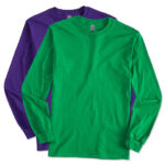 Gildan Ultra Cotton Long Sleeve T-shirt blank apparel front view
