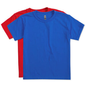 Gildan Youth DryBlend 50/50 T-shirt blank apparel front view