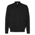American Apparel French Terry Bomber Jacket blank apparel front view