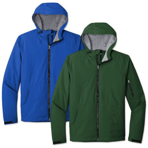 Sport-Tek Waterproof Rain Jacket blank apparel front view