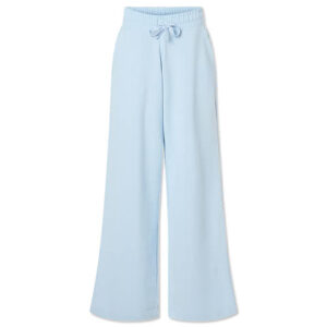 American Apparel Women's French Terry Wide Leg Open Bottom Sweatpants blank apparel front view