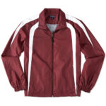 Sport-Tek Full Zip Colorblock Warm-Up Jacket blank apparel front view