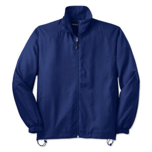 Sport-Tek Full Zip Windbreaker Jacket blank apparel front view