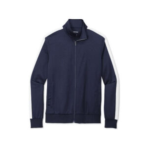 Sport-Tek Tricot Track Jacket blank apparel front view