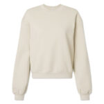 American Apparel Women's ReFlex Fleece Crewneck Sweatshirt blank apparel front view