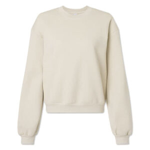 American Apparel Women's ReFlex Fleece Crewneck Sweatshirt blank apparel front view