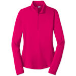 Sport-Tek Sport‑Tek Women's Competitor Quarter Zip Performance Shirt blank apparel front view