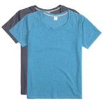 Sport-Tek Women's Tri-Blend Raglan Performance Shirt blank apparel front view