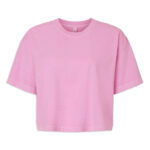 American Apparel Women's Heavyweight Cotton Garment Dyed Cropped T-shirt blank apparel front view