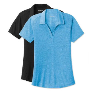 Sport-Tek Women's Tri-Blend Performance Polo blank apparel front view