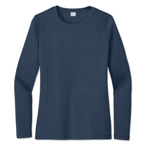 Sport-Tek Women's UPF 50 Long Sleeve Performance Shirt blank apparel front view