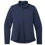 Sport-Tek Women's Endeavor Quarter Zip Performance Shirt blank apparel front view