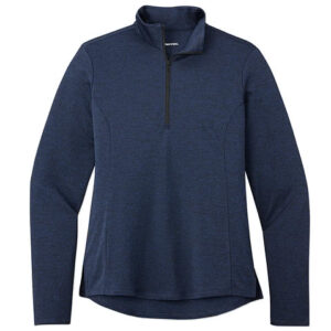 Sport-Tek Women's Endeavor Quarter Zip Performance Shirt blank apparel front view