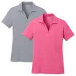 Sport-Tek Women's RacerMesh Performance Polo blank apparel front view