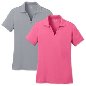 Sport-Tek Women's RacerMesh Performance Polo blank apparel front view
