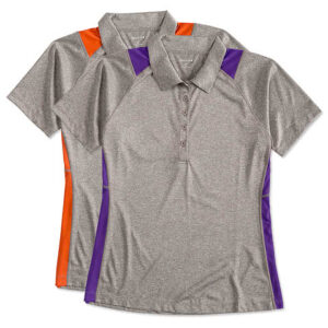 Sport-Tek Women's Contrast Performance Polo blank apparel front view