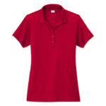 Sport-Tek Women's Re-Compete Recycled Performance Polo blank apparel front view