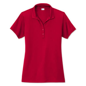 Sport-Tek Women's Re-Compete Recycled Performance Polo blank apparel front view
