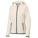 Sport-Tek Women's Phenom Midweight Zip Hoodie blank apparel front view