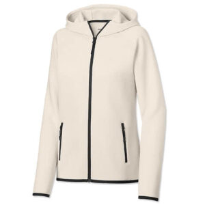 Sport-Tek Women's Phenom Midweight Zip Hoodie blank apparel front view
