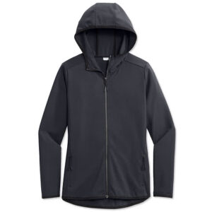 Sport-Tek Women's Circuit Midweight Zip Hoodie blank apparel front view