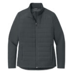 Sport-Tek Women's Movement Hybrid Soft Shell Jacket blank apparel front view
