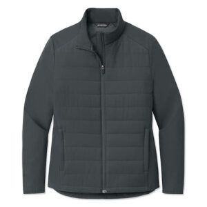 Sport-Tek Women's Movement Hybrid Soft Shell Jacket blank apparel front view