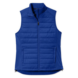 Sport-Tek Women's Movement Hybrid Soft Shell Vest blank apparel front view