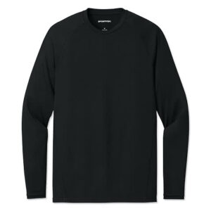 Sport-Tek UPF 50 Long Sleeve Compression Shirt blank apparel front view