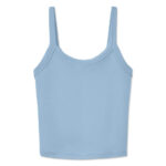 Bella + Canvas Women's Micro Rib Spaghetti Strap Tank blank apparel front view
