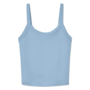 Bella + Canvas Women's Micro Rib Spaghetti Strap Tank blank apparel front view