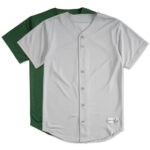 Sport-Tek Tough Mesh Full Button Baseball Jersey blank apparel front view
