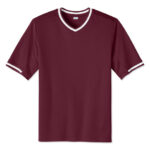Sport-Tek Tough Mesh V-Neck Baseball Jersey blank apparel front view