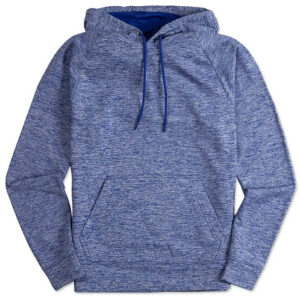 Sport-Tek Electric Heather Performance Pullover Hoodie blank apparel front view