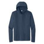 Sport-Tek UPF 50 Hooded Long Sleeve Performance Shirt blank apparel front view