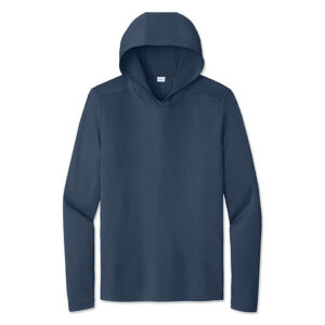 Sport-Tek UPF 50 Hooded Long Sleeve Performance Shirt blank apparel front view