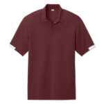 Sport-Tek Club Colorblock Recycled Performance Polo blank apparel front view
