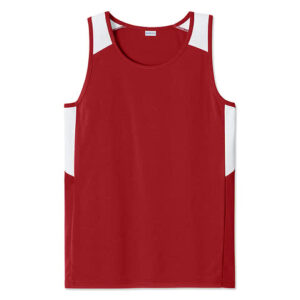 Sport-Tek Youth Club Recycled Performance Basketball Jersey blank apparel front view