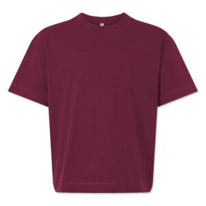 American Apparel Heavyweight Mid-Length Cotton T-shirt blank apparel front view